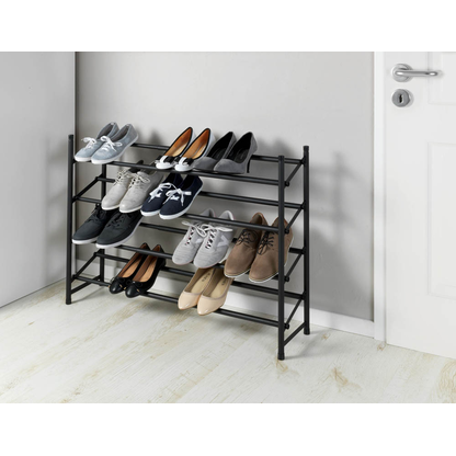 Artikelbild 9 für WENKO Teleskop-Schuhregal Hero schwarz 62,0 - 115,0 x 26,0 x 68,0 cm, 1 St., Artikelnummer 531101