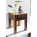 Artikelbild 1 für WOHNLING Nachttisch quadratisch Massivholz braun 40,0 x 40,0 x 55,0 cm, 1 St., Artikelnummer 905913