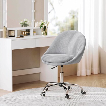 Artikelbild 3 für SONGMICS Besuchersessel OBG020G01V1 grau Stoff, 1 St., Artikelnummer 290266