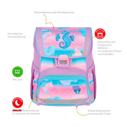 Artikelbild 8 für herlitz Schulranzen-Set Loop Plus Ocean Lights Kunstfaser grün, Artikelnummer 556349