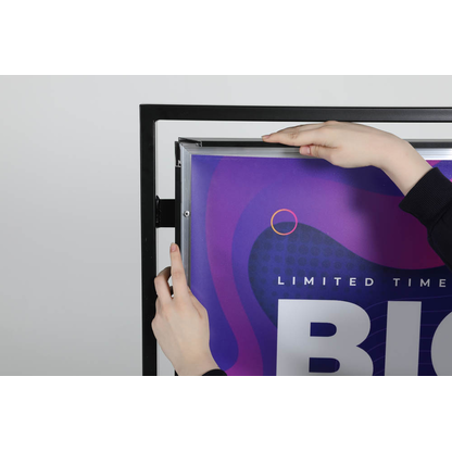 Artikelbild 15 für update displays Kundenstopper Square schwarz DIN A1 2 Fächer 73,0 x 40,0 x 119,5 cm, 1 St., Artikelnummer 619526