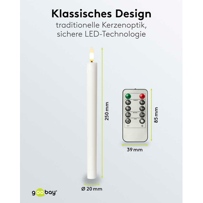 Artikelbild 3 für goobay LED-Kerzen weiß, 5 St., Artikelnummer 725459