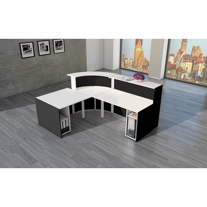 Artikelbild 6 für Kerkmann Empfangstheke BARI L-Form, anthrazit, weiß 235,0 x 200,0 x 112,0 cm, Artikelnummer 690507