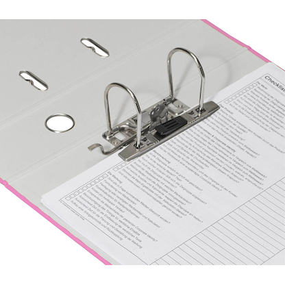 Artikelbild 3 für DONAU Klassik Ordner pink Karton 7,5 cm DIN A4, 1 St., Artikelnummer 345603