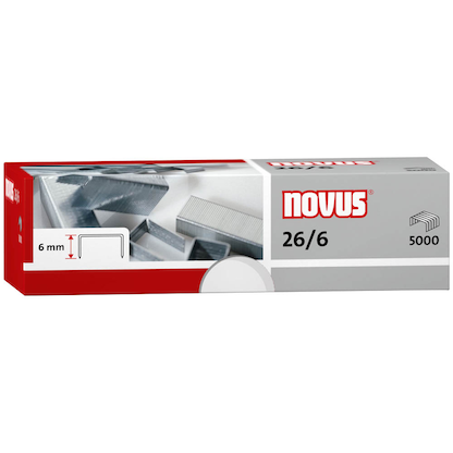Artikelbild für novus Heftklammern 26/6, 5.000 St., Artikelnummer 331520