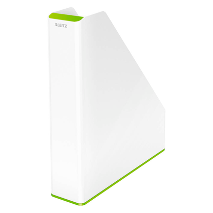 Artikelbild 2 für LEITZ Stehsammler WOW Duo Colour 53621054 perlweiß/grün Kunststoff, DIN A4, 1 St., Artikelnummer 908653