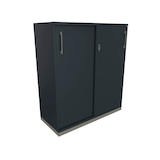 Artikelbild 1 für fm Schiebetürenschrank Oldenburg, 4260649683538 lavagrau 1 Fachboden 100,0 x 44,2 x 113,3 cm, Artikelnummer 407672