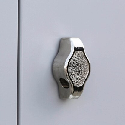 Artikelbild 3 für LÜLLMANN Spind lichtgrau 523230, 6 Schließfächer 118,5 x 50,0 x 180,0 cm, Artikelnummer 831230