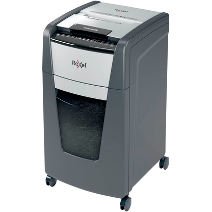 Artikelbild 5 für Rexel Optimum AutoFeed+ 300X Aktenvernichter mit Partikelschnitt P-4, 4 x 26 mm, bis 300 Blatt, schwarz, Artikelnummer 267577