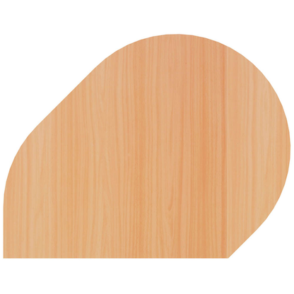 Artikelbild für HAMMERBACHER Anbautisch höhenverstellbar Inader buche, silber Tropfenform 103,0 x 80,0 x 68,0 - 76,0 cm, Artikelnummer 151189