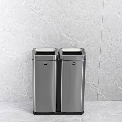 Artikelbild 6 für helit the twin bin Mülltrenner 2x 30,0 l edelstahl, 1 St., Artikelnummer 223626