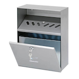 Artikelbild 1 für Bartscher Wandaschenbecher silber, 1 St., Artikelnummer 425508