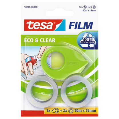 Artikelbild für tesa ECO & CLEAR Klebefilm transparent 19,0 mm x 10,0 m 1 Set, Artikelnummer 518229