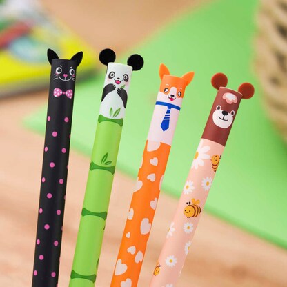 Artikelbild 4 für JOLLY Gelschreiber Tiermotive 0,5 mm, Schreibfarbe: blau, 4 St., Artikelnummer 741377