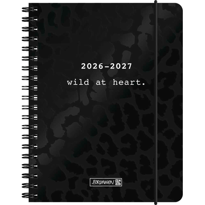 Artikelbild 2 für BRUNNEN Schülerkalender Wild at Heart 2026/2027 schwarz, 1 St., Artikelnummer 805038