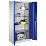 Artikelbild 1 für CP Stahlschrank 08921-00 S10109 lichtgrau, enzianblau 4 Fachböden 93,0 x 50,0 x 195,0 cm, aufgebaut, 1 St., Artikelnummer 415416