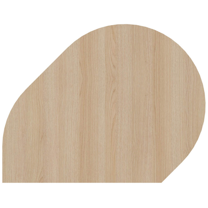 Artikelbild für HAMMERBACHER Anbautisch höhenverstellbar Akandia eiche, silber Tropfenform 103,0 x 80,0 x 68,0 - 76,0 cm, Artikelnummer 151999