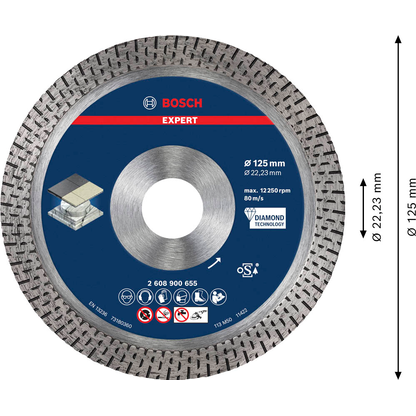 Artikelbild 7 für BOSCH Diamant-Trennscheibe EXPERT HardCeramic, 1 St., Artikelnummer 489357
