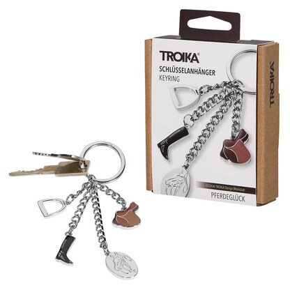 Artikelbild für TROIKA® Schlüsselanhänger PFERDEGLÜCK braun, Artikelnummer 665889