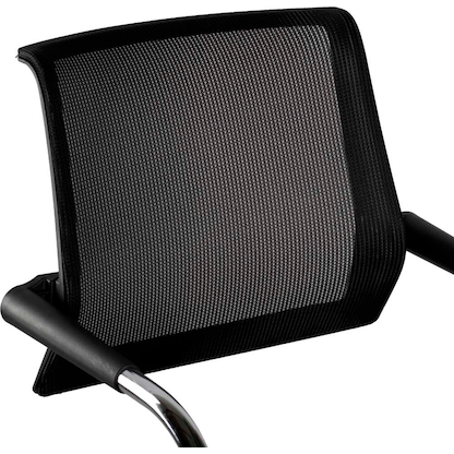 Artikelbild 5 für LÜLLMANN Besucherstuhl 221810 schwarz Stoff, 1 St., Artikelnummer 791067