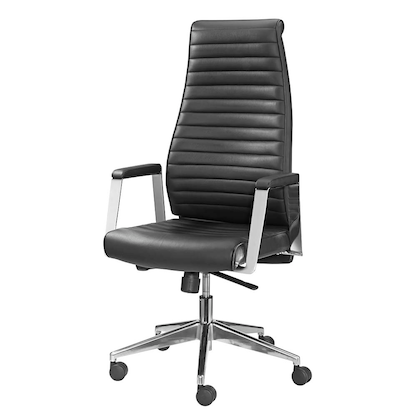 Artikelbild 3 für Mayer Chefsessel myDELUXE, 2491 Leder schwarz, Gestell alu, Artikelnummer 215982