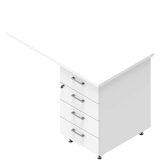 Artikelbild 1 für Quadrifoglio Standcontainer weiß 4 Auszüge Kunststoff-Stangengriff weiß 100,0 x 60,0 x 75,0 cm, Artikelnummer 592992