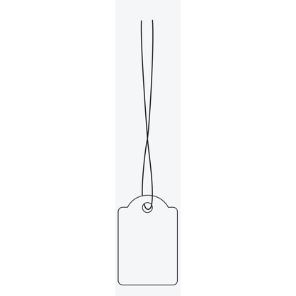 Artikelbild für HERMA Hängeetiketten weiß 18,0 x 28,0 mm mit rotem Faden, 1.000 St., Artikelnummer 537011