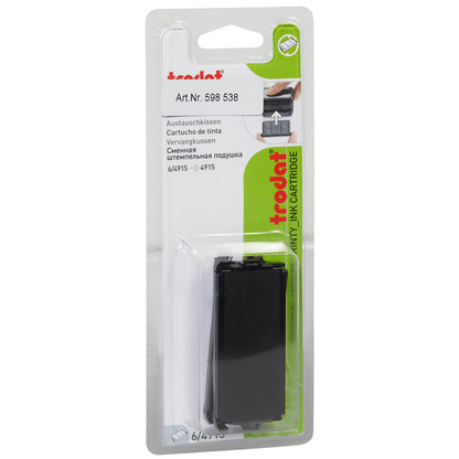 Artikelbild 2 für trodat Ersatzstempelkissen 6/4915 schwarz 7,0 x 2,5 cm, 2 St., Artikelnummer 598538