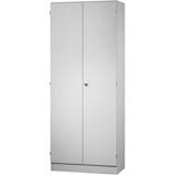 Artikelbild 1 für HAMMERBACHER Aktenschrank Haziender, V6100/5/5/SG lichtgrau 4 Fachböden 80,0 x 42,0 x 200,4 cm, Artikelnummer 792531