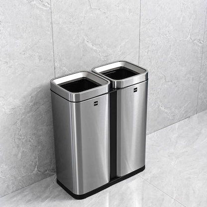 Artikelbild 8 für helit the twin bin Mülltrenner 2x 30,0 l edelstahl, 1 St., Artikelnummer 223626