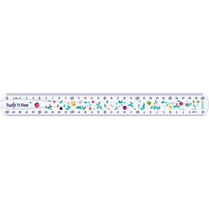 Artikelbild für maped Lineal TWIST'n Flex PIXEL PARTY 30,0 cm, transparent, Artikelnummer 260178