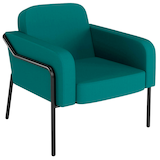 Artikelbild 1 für medso powered by PAPERFLOW Sessel MEDSO L Rund blau schwarz Kunststoff 75,0 x 74,3 x 73,6 cm, 1 St., Artikelnummer 522777