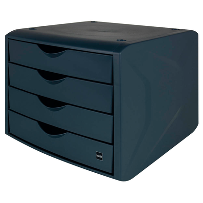 Artikelbild für helit Schubladenbox the green chameleon blau H6429534, DIN A4 mit 4 Schubladen, 1 St., Artikelnummer 823747