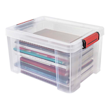 Artikelbild 1 für PAPERFLOW CLIP`N STORE Aufbewahrungsbox 17,0 l transparent 38,0 x 29,0 x 22,0 cm, 1 St., Artikelnummer 790622