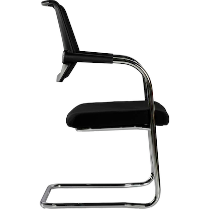 Artikelbild 4 für LÜLLMANN Besucherstuhl 221810 schwarz Stoff, 1 St., Artikelnummer 791067