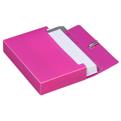 Artikelbild für M&M Karteikasten DIN A7 für 100 Karteikarten sunset-red ohne Deckel, Artikelnummer 380117