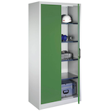 Artikelbild 1 für CP Stahlschrank 08921-00 S10116 lichtgrau, rededagrün 4 Fachböden 93,0 x 50,0 x 195,0 cm, aufgebaut, 1 St., Artikelnummer 415442