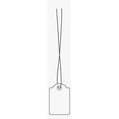 Artikelbild für HERMA Hängeetiketten weiß 15,0 x 24,0 mm mit rotem Faden, 1.000 St., Artikelnummer 537009