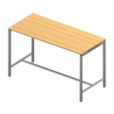 Artikelbild 1 für Quadrifoglio Stehtisch Creo buche rechteckig, 4-Fuß-Gestell alu, 180,0 x 80,0 x 107,0 cm, Artikelnummer 670606