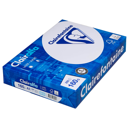 Artikelbild 2 für Clairefontaine Kopierpapier Clairalfa DIN A3 160 g/qm 250 Blatt, Artikelnummer 503476