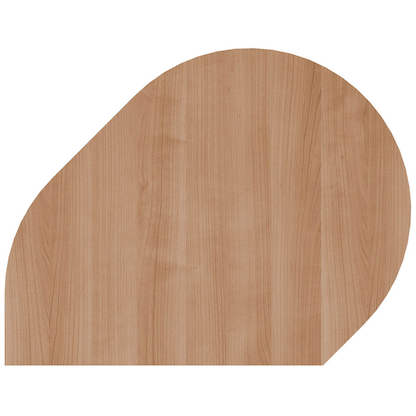 Artikelbild für HAMMERBACHER Anbautisch höhenverstellbar Haziender nussbaum, silber Tropfenform 103,0 x 80,0 x 68,0 - 76,0 cm, Artikelnummer 151278