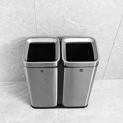 Artikelbild 9 für helit the twin bin Mülltrenner 2x 30,0 l edelstahl, 1 St., Artikelnummer 223626