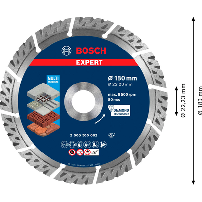 Artikelbild 6 für BOSCH Diamant-Trennscheibe EXPERT MultiMaterial, 1 St., Artikelnummer 489417