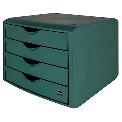 Artikelbild für helit Schubladenbox the green chameleon grün H6429552, DIN A4 mit 4 Schubladen, 1 St., Artikelnummer 823751