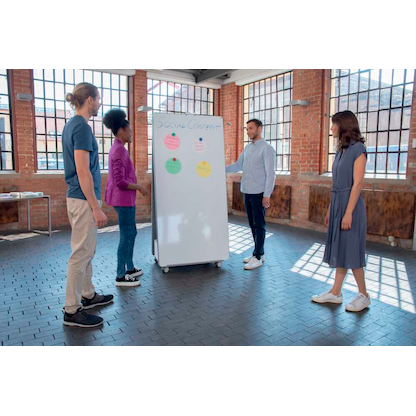 Artikelbild 10 für nobo mobiles Whiteboard Move & Meet 90,0 x 180,0 cm orange, weiß lackierter Stahl, Artikelnummer 784387