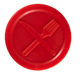 Artikelbild 1 für WOLF & APPENZELLER Wertchips Essen rot, 100 St., Artikelnummer 291031