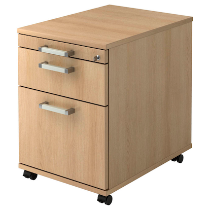 Artikelbild für HAMMERBACHER Solid AC20 Rollcontainer eiche 3 Auszüge 42,8 x 58,0 x 59,0 cm, Artikelnummer 399333