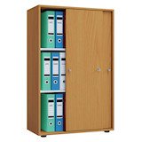 Artikelbild 1 für VCM my office Schiebetürenschrank XL Lona, 913950 buche 2 Fachböden 70,0 x 37,0 x 110,0 cm, Artikelnummer 886061