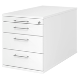 Artikelbild 1 für HAMMERBACHER TC30 Rollcontainer weiß 4 Auszüge 42,8 x 80,0 x 51,2 cm, Artikelnummer 992552