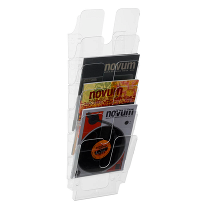 Artikelbild 4 für DURABLE Wandprospekthalter Flexiplus transparent DIN A4 hoch 6 Fächern 24,7 x 10,0 x 74,5 cm, 1 St., Artikelnummer 483610